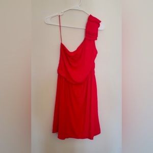 NWOT- Express one- shoulder, mini-dress. Way cuter in person.